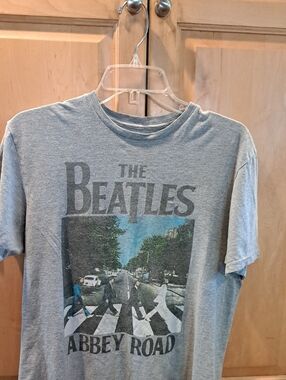The Beatles Logo Tee - Light Gray